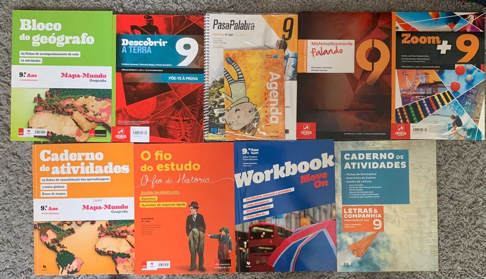 Cadernos atividades 9 ano NOVOS