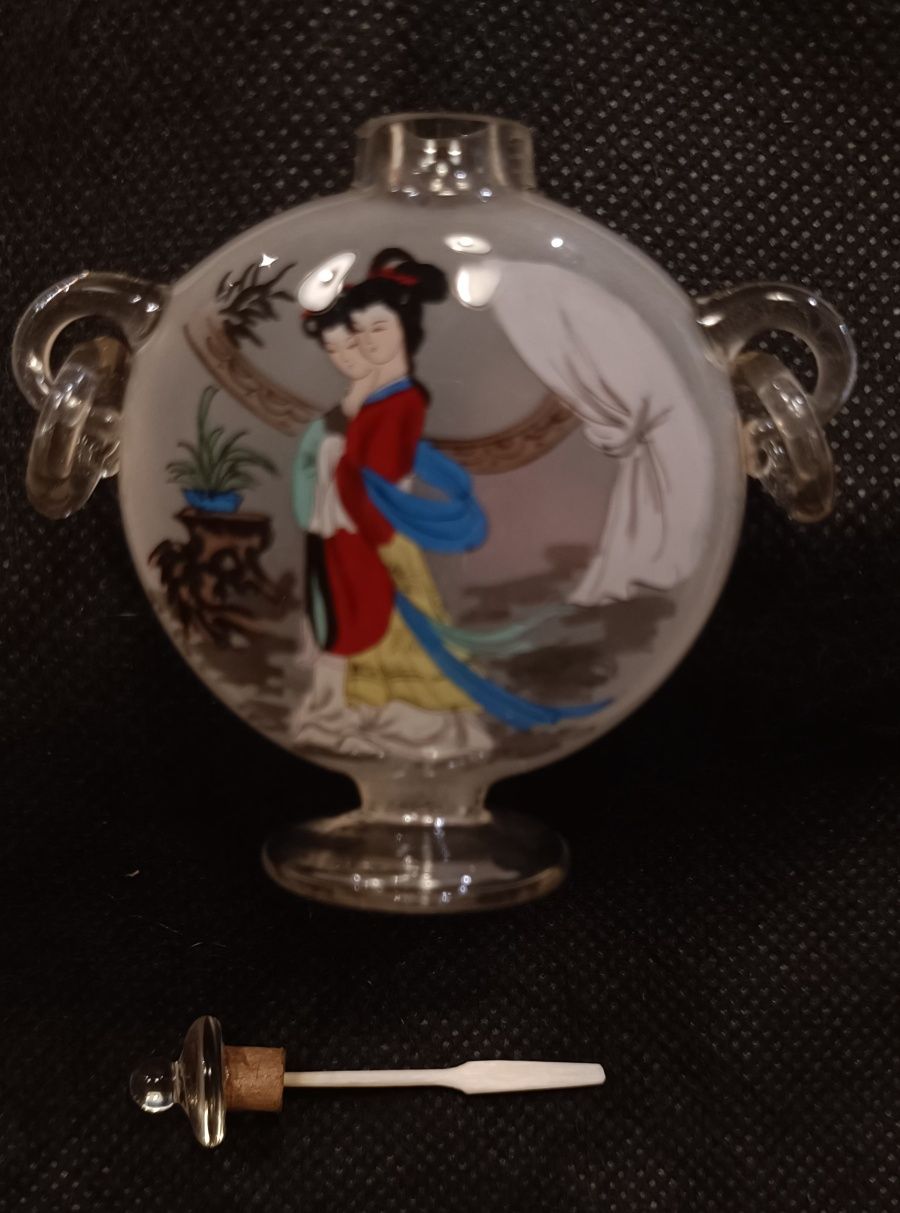 "Snuff Botle" Dinastia Qing - Vidro - Séc XIX