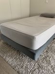 Sommier em tecido cinza + Colchao JustSleep One