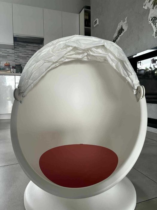 Fotelik obrotowy, biały IKEA PS LÖMSK jak nowy
