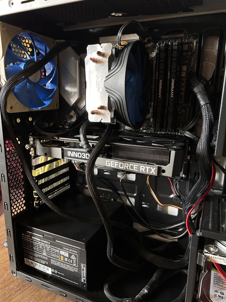 Ryzen 5600x. RTX 3060 12gb. RAM 32 ddr4. Системник