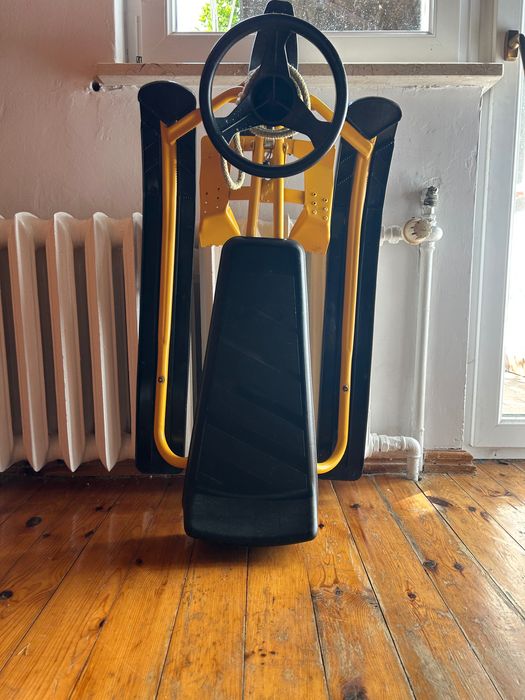 "Czarno-żółte sanki - długość 120 cm