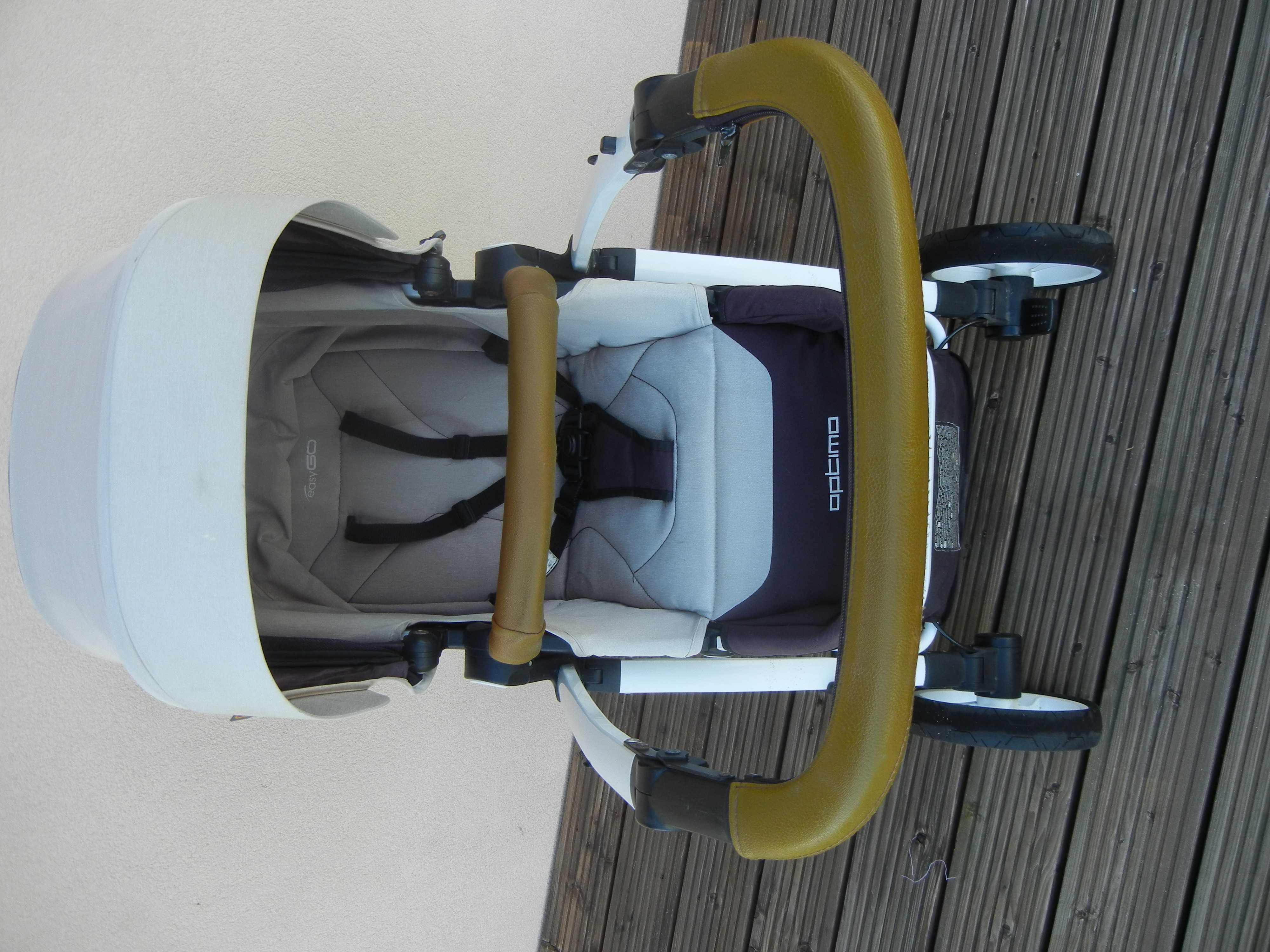 nowoczesny aluminiowy wózek spacerowy Optimo EasyGo