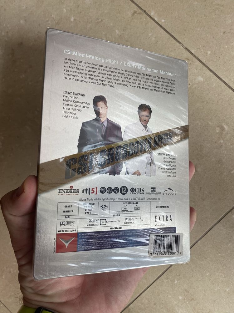NOWE CSI Miami / NY crossover special 5xDVD w folii aluminiowy box