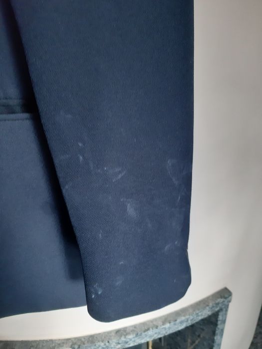 Marynarka 182/100 granatowa firmowa wady plamy klasyk męska Croton ga