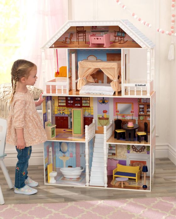 Duży domek drewniany dla lalek Kidkrat Savannah