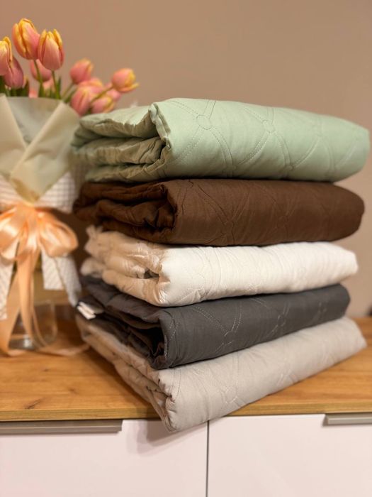 Акція 3 дні! Стьобаний прошитий еко наматрасник наматрацник хлопковий