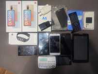 6 telefonów i 5 pudełek + tablet i inne