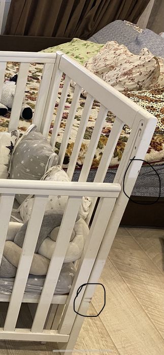 Дитяча кроватка Верес+комод з пеленальним столиком