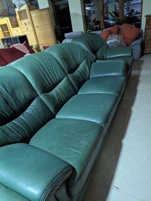 Диван шкіряний з кріслами, диван кожаний