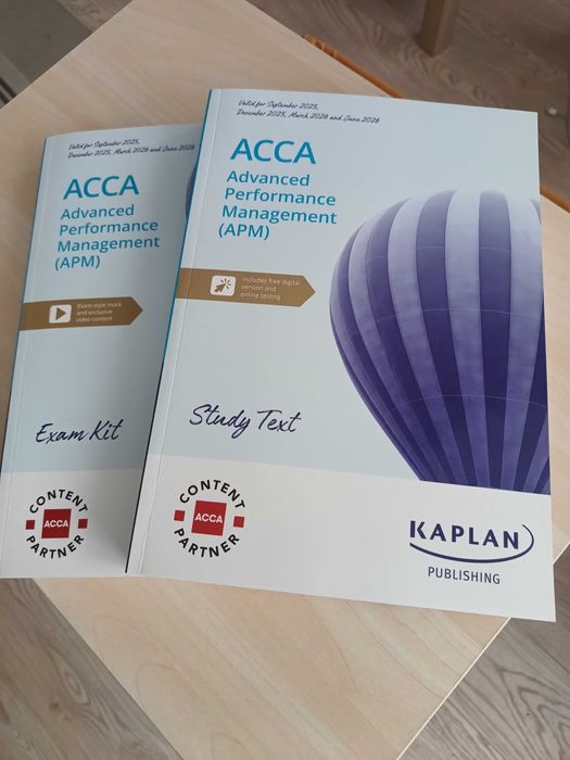Nowe podręczniki ACCA Kaplan Advanced Performance Management APM 25/26