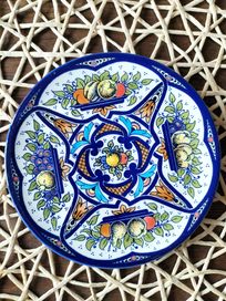 Ceraman Spain ręcznie malowany talerz ceramiczny