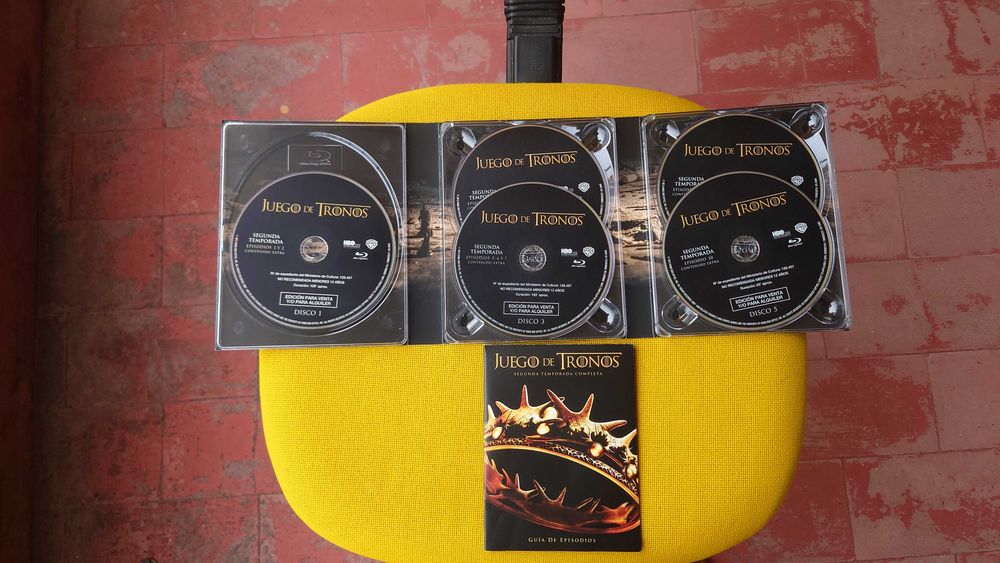 Guerra do Tronos em Blu-Ray : Edição de Coleccionador T1 T2 T3