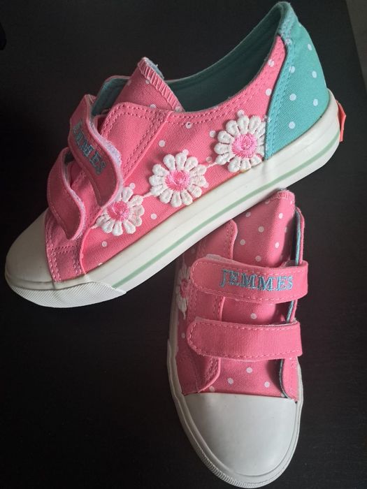 Кеды для девочки на липучках (  22,5 см стелька)