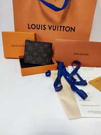 Louis Vuitton portmonetka portfel męski skóra 89-45 prezent