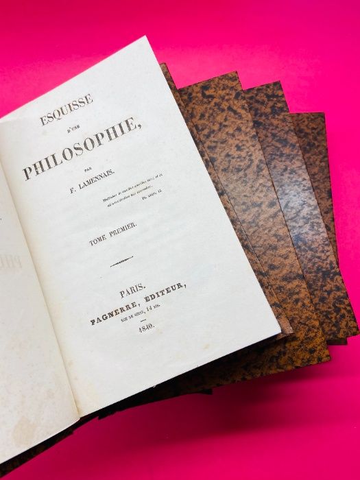 Esquisse D'Une Philosophie Vol. I-IV - F. Lamennais