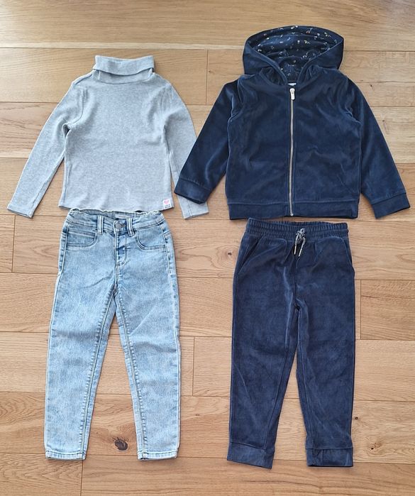 Paka ubranek r 110 Reserved Cool Clubl dres bluzy spodnie spódnice