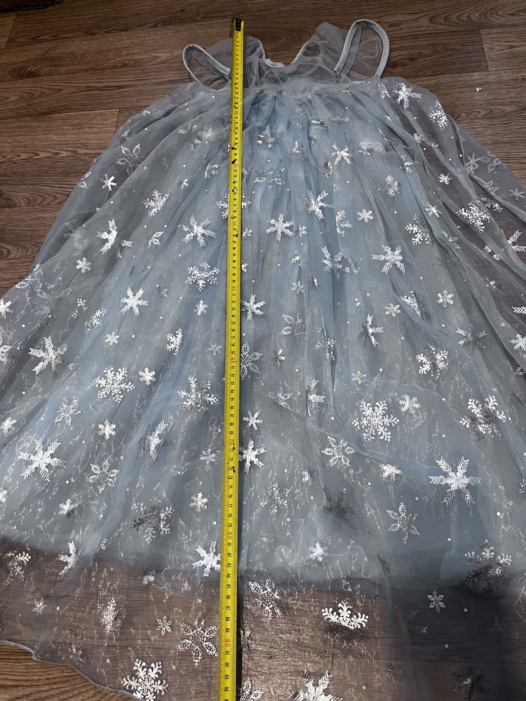 Платье снежная королева снегурочка 7-8 лет рост 120-130