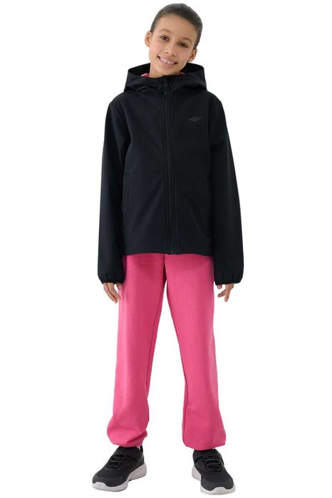 Kurtka softshell wiatroodporna membrana 5000 dziewczęca 4F: różne rozm