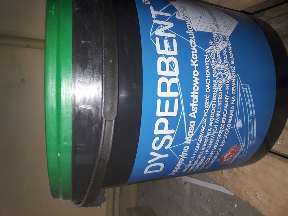 Masa asfaltowo kauczukowa DYSPERBENT DN 20KG Izolacja fundamentów m