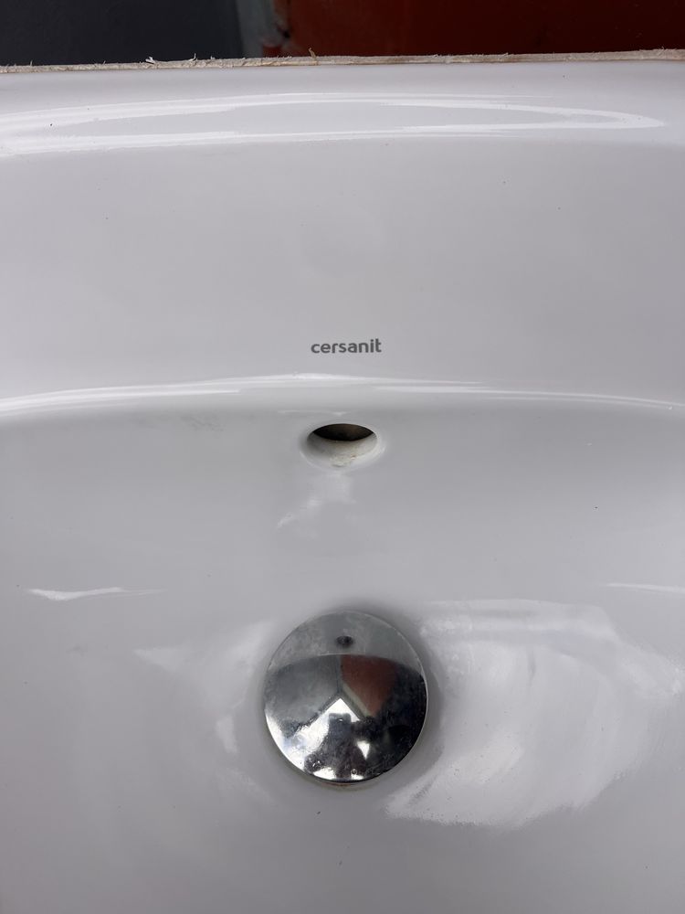 Cersanit zlew i noga ceramiczna 50cm