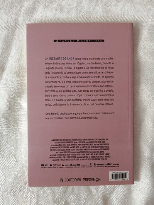Livro Um Instante de Amor de Milena Agus