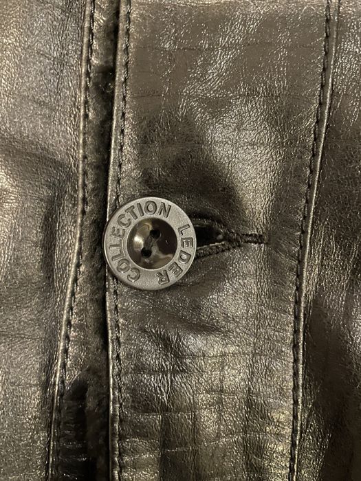 Кожаная дубленка 48-50 размер