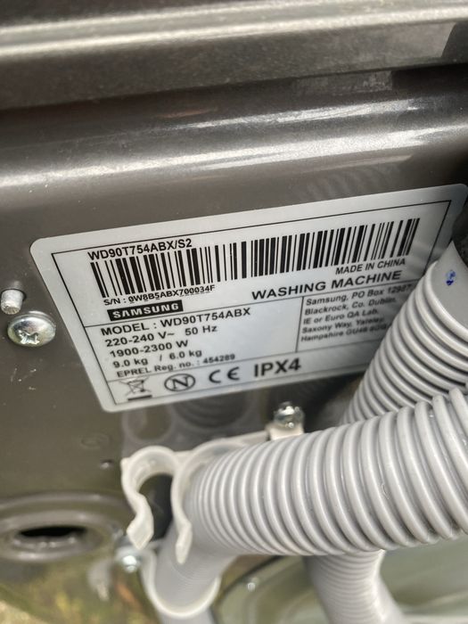 Стіральна пральна машинка Samsung 2в1 з сушкою