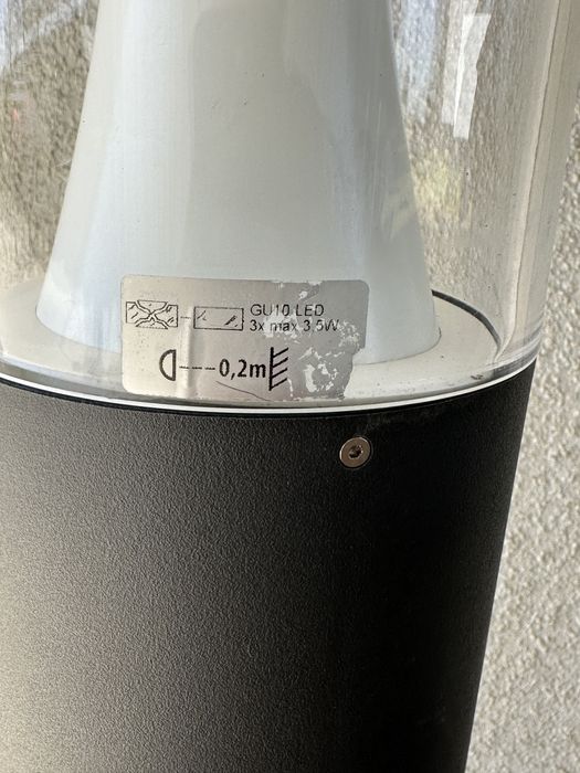 Lampa stojąca ogrodowa led