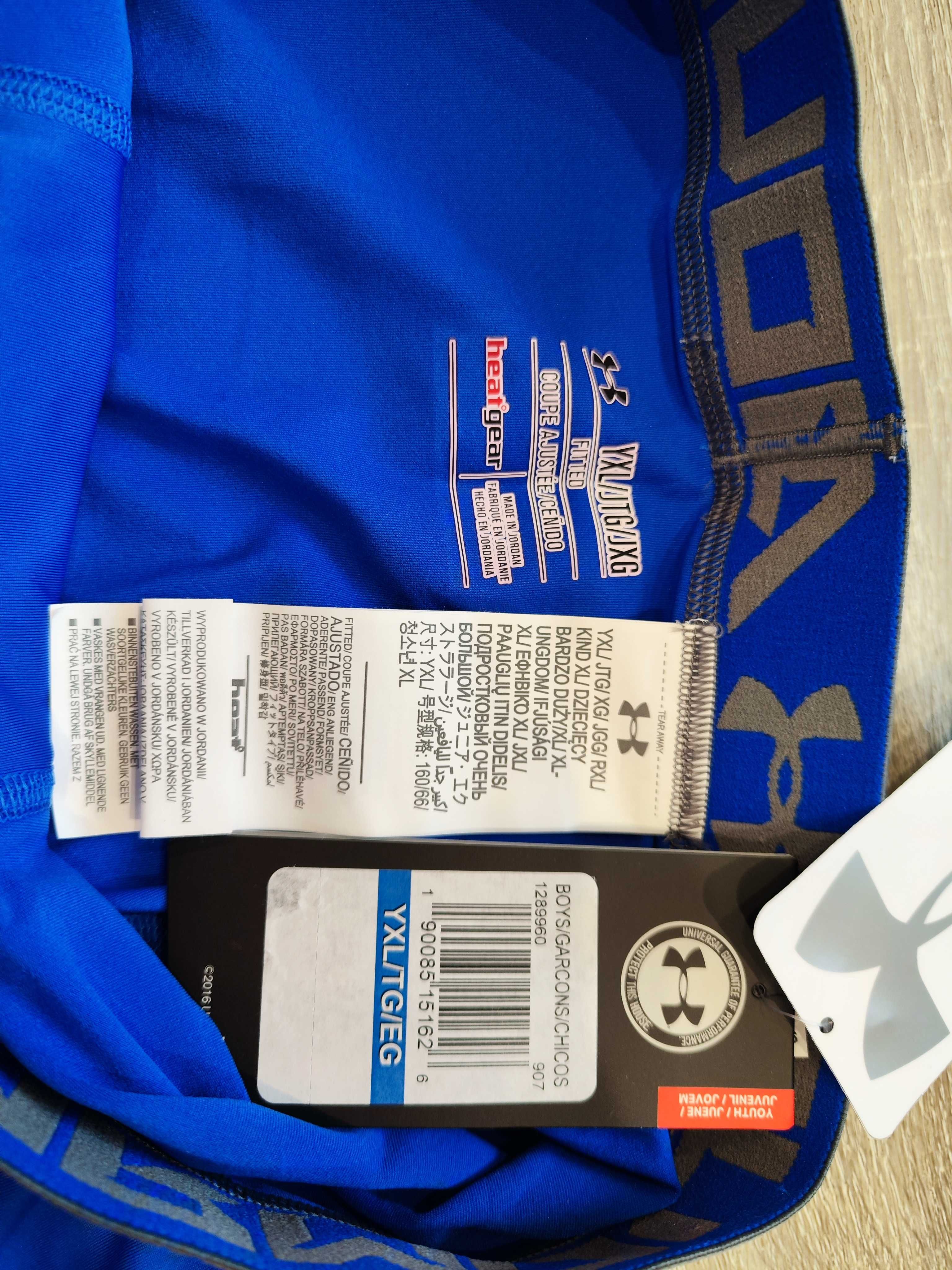 Szorty funkcyjne chłopięce Under Armour, rozmiar 160 cm, nowe z metką.