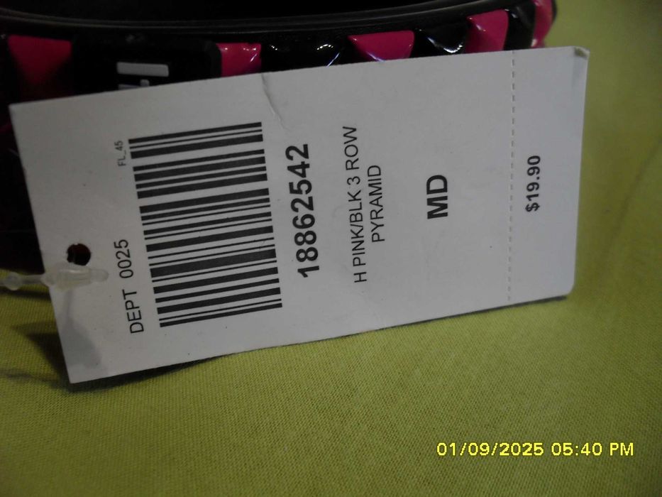 pasek z ćwiekami rórzowo czarny szachownica