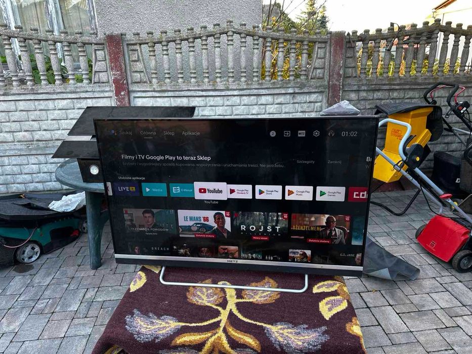 4K UHD телевізор 43 дюйми METZ  Android TV Bluetooth WIFI