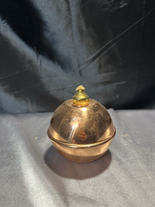 Lampa Naftowa z Miedzi Sygnowana KROGARHUSET