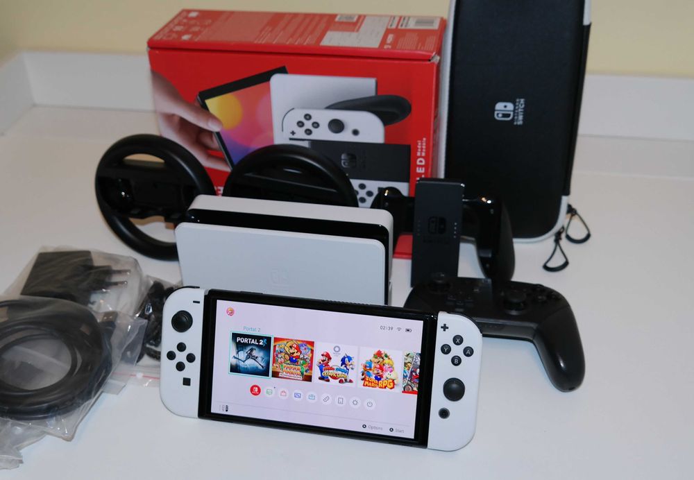 Nintendo Switch Oled przeróbka CFW Kamikaze, 256GB, Komplet + Gratisy
