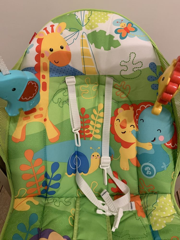 Fisher Price Huśtawka-Leżaczek dla Niemowląt 2w1 NOWA