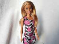 Lalka oryginalna Barbie millie Mattel blondynka w sukience w róże