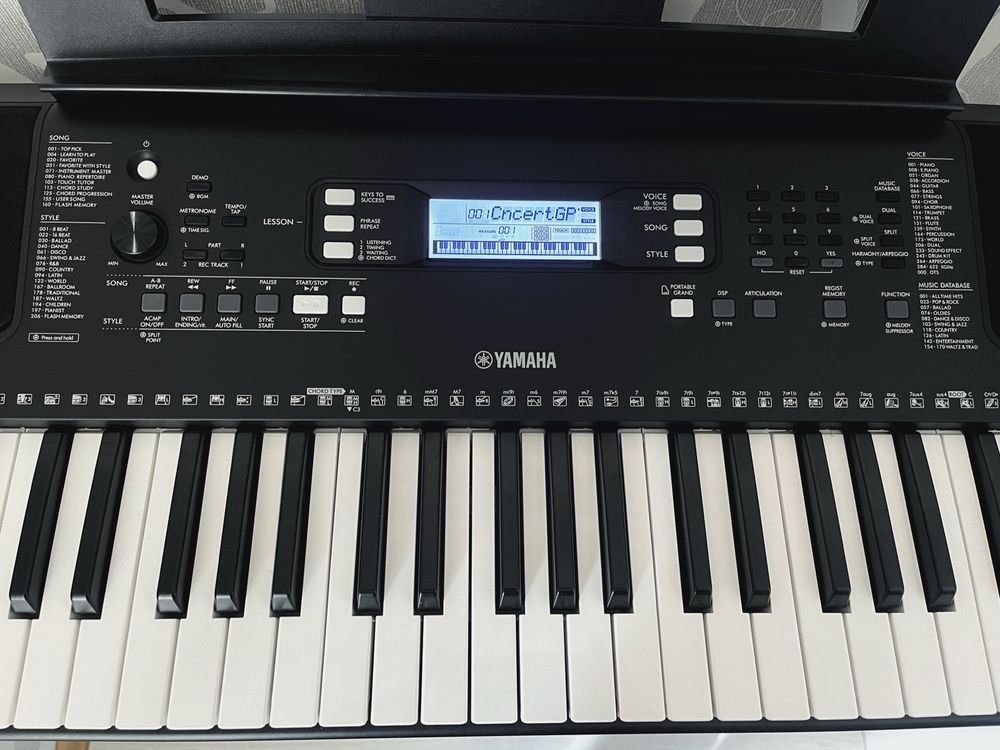 Синтезатор Yamaha PSR-373!!! Крута модель, піаніно, клавіши.