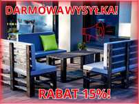 Meble z palet do ogrodu - tarasu - balkonu – rabat -15%|