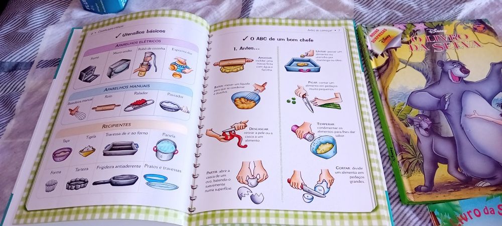 Livros infantis para crianças e alguns brinquedos