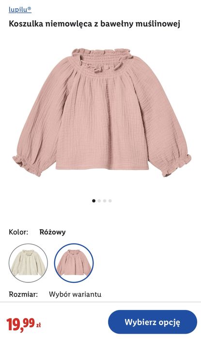 Muślinowa bluzeczka