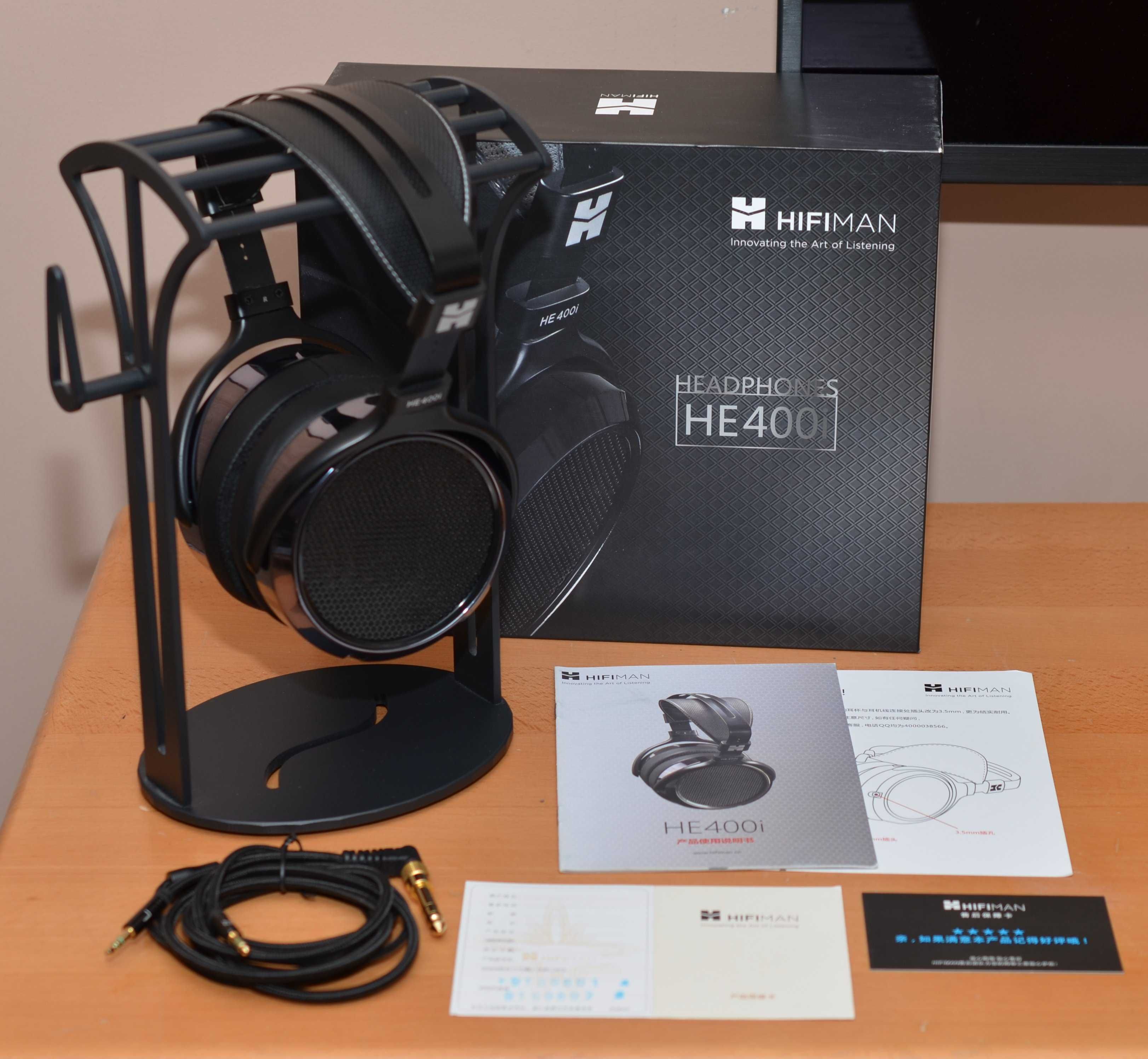 HiFiMAN HE-400i planarne słuchawki w najlepszej wersji / świetny stan