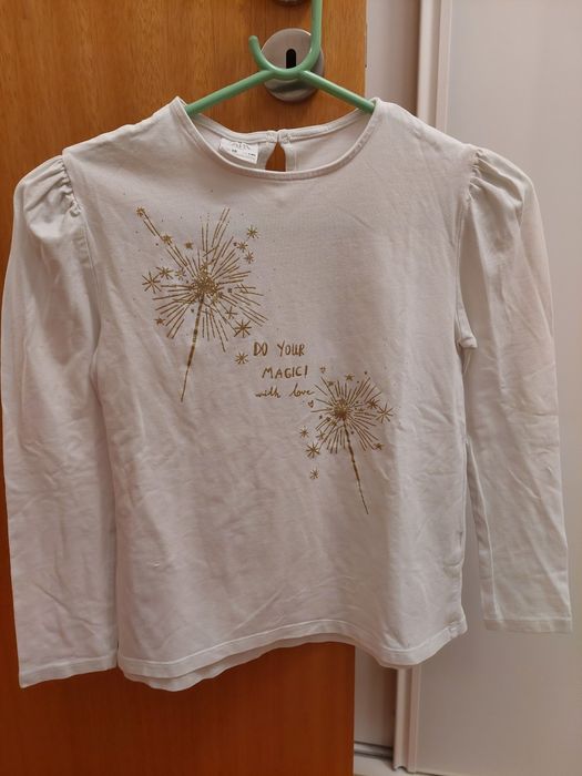 T-shirt manga comprida Zara