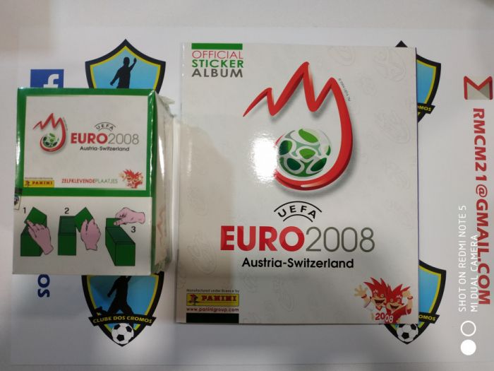 100 saquetas mais caderneta vazia euro 2008 panini