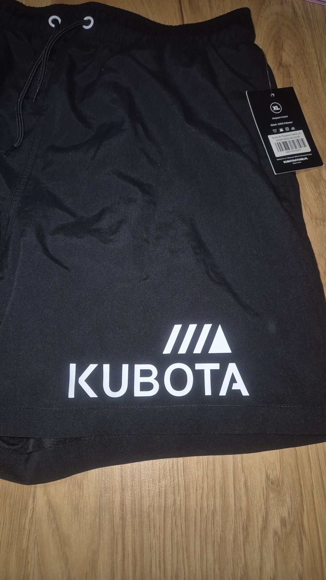 Majtki kąpielowe spodenki męskie czarne kubota XL