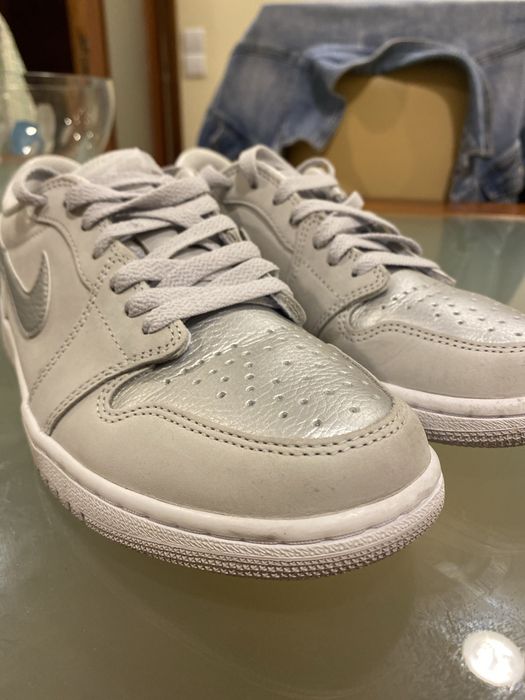 Nike Air Jordan1 Low OG Metalic Silver como novas !!!