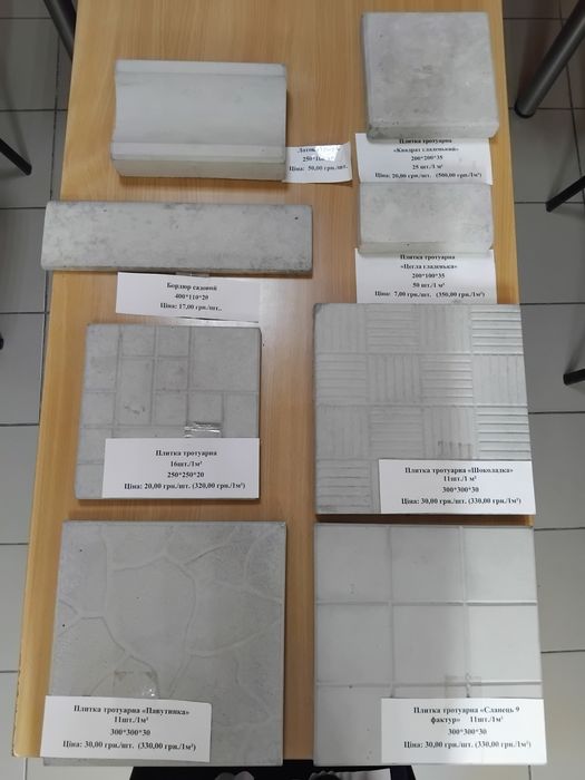 Плитка тротуарна