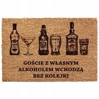 Wycieraczka pod drzwi gruba 60x90cm mata do butów ALKOHOL