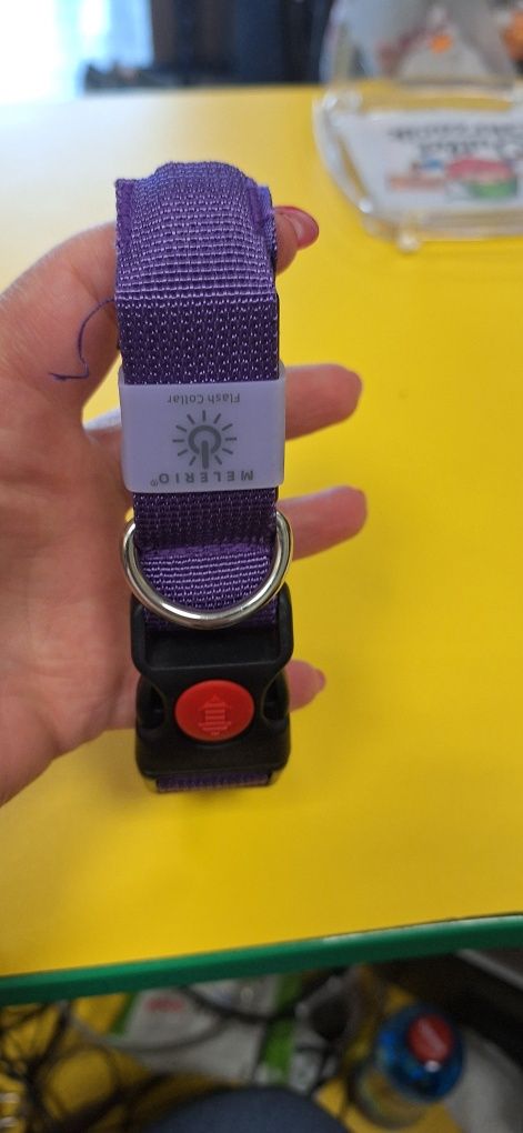 Obroża świecąca regulowana LED rozm.xs