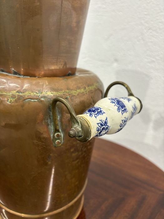 Unikatowy miedziany wazon/dzbanek ręcznie robiony
