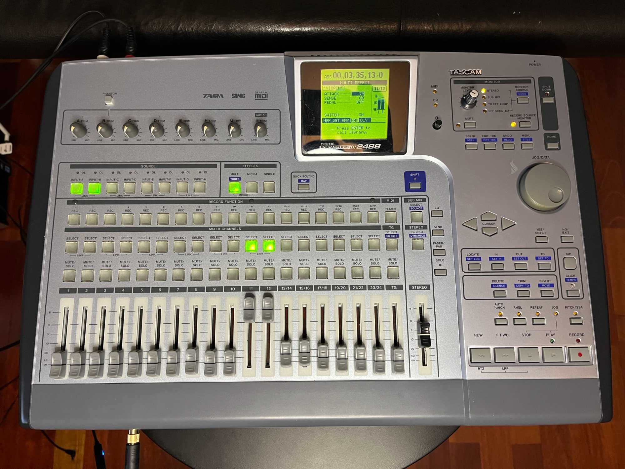 Tascam DP 2488 Rejestrator wielośladowy wieloscieżkowy mixer